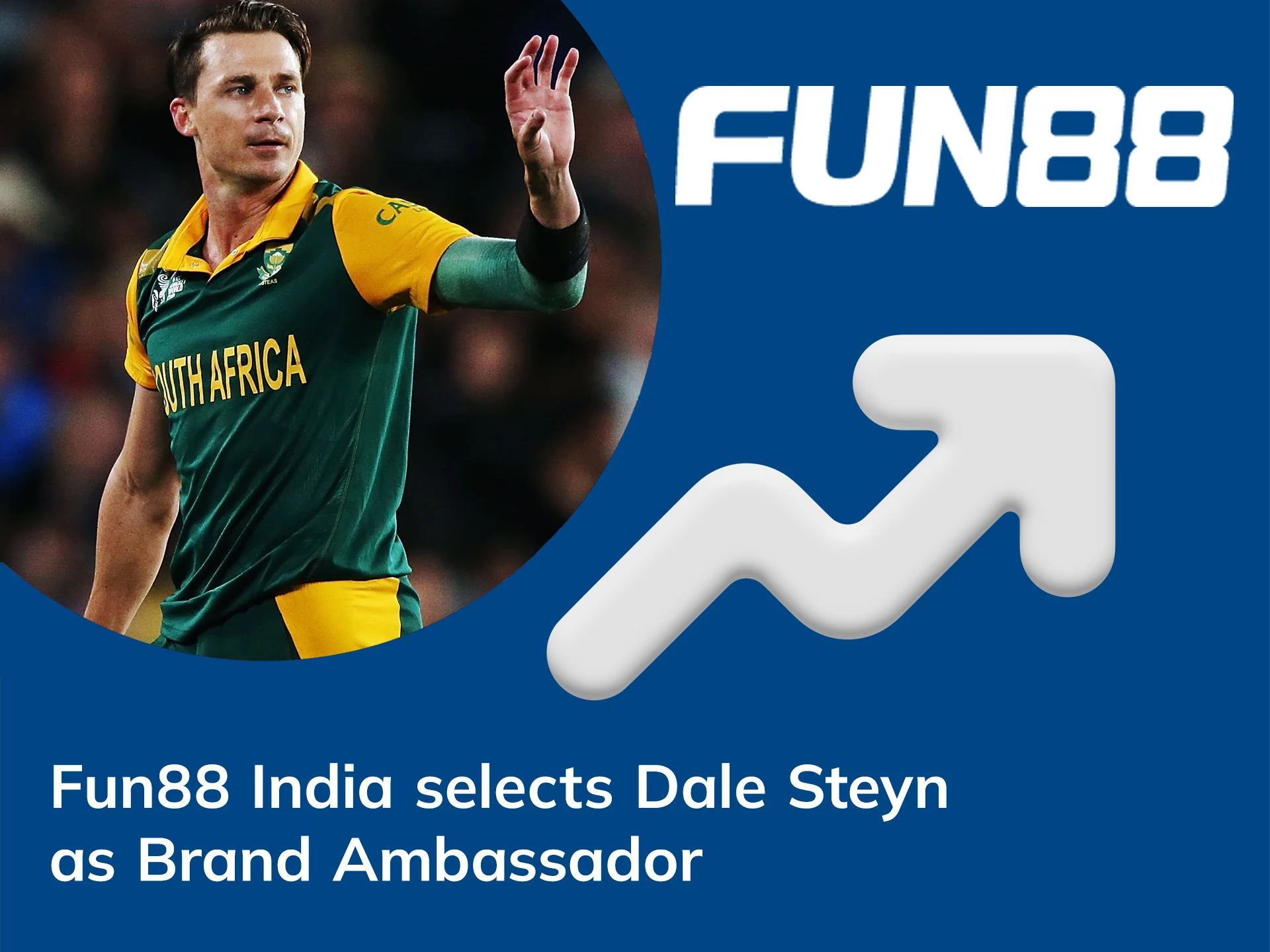 Fun88 has announced its partnership with famous cricket player Dale Steyn and appointed him as the new brand ambassador.