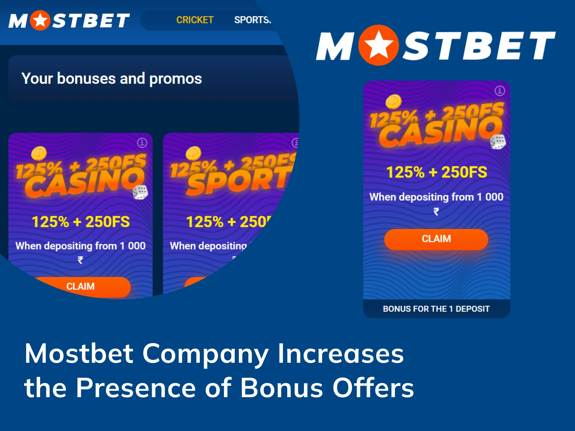 The Mostbet company offers its players many profitable bonuses.
