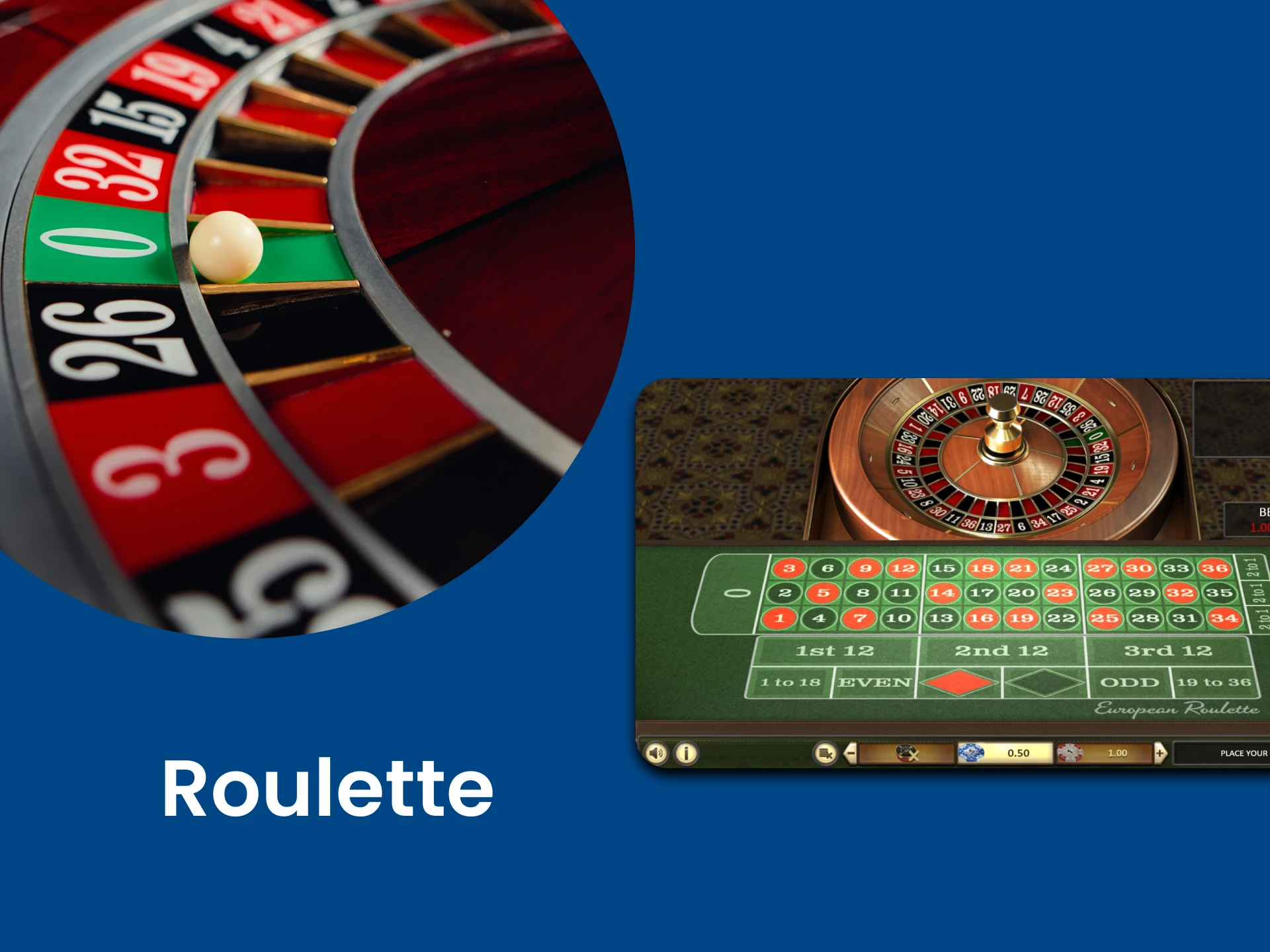For casino fans, we recommend playing Roulette.