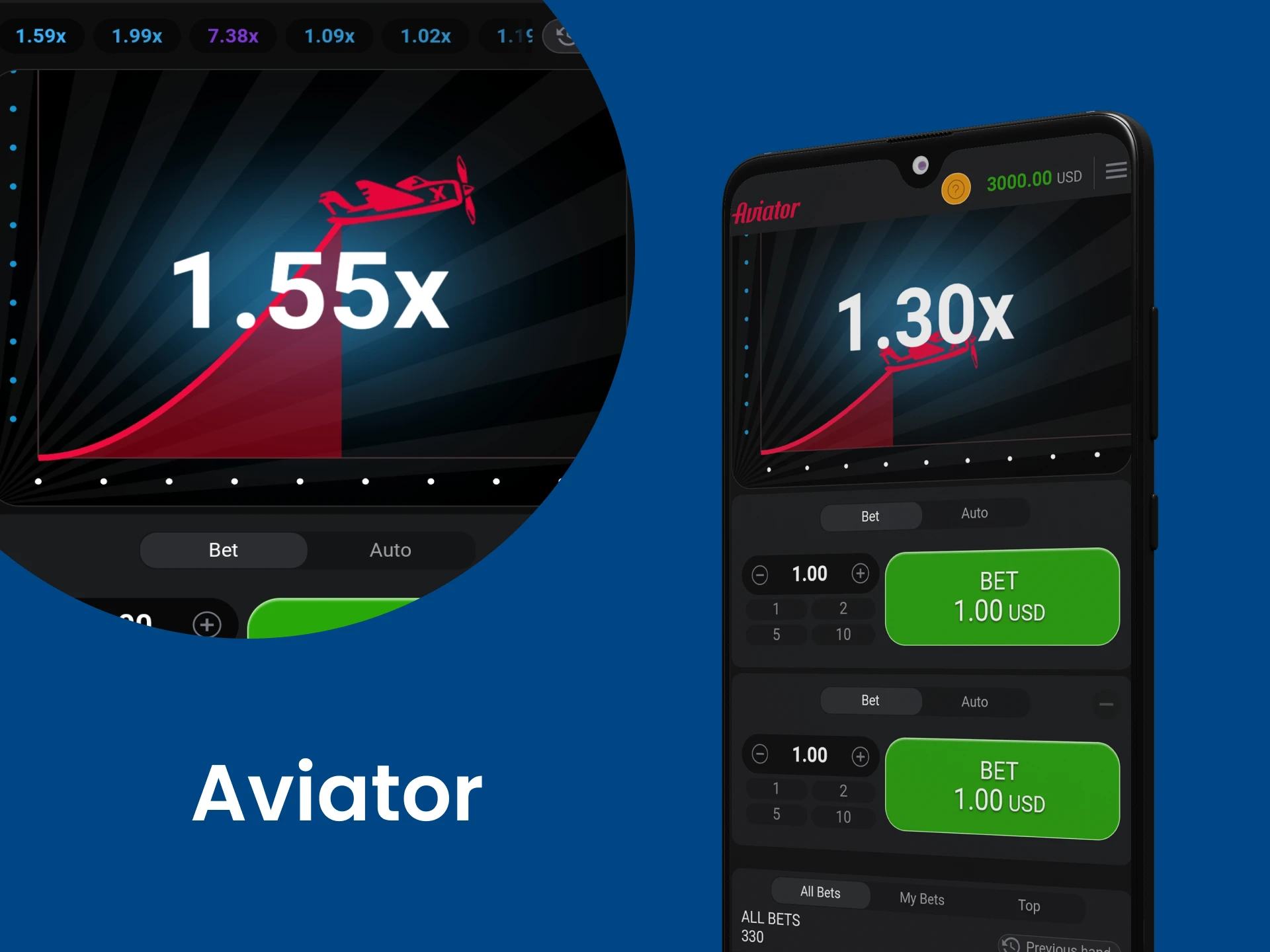Try your hand at the game Aviator for Android.
