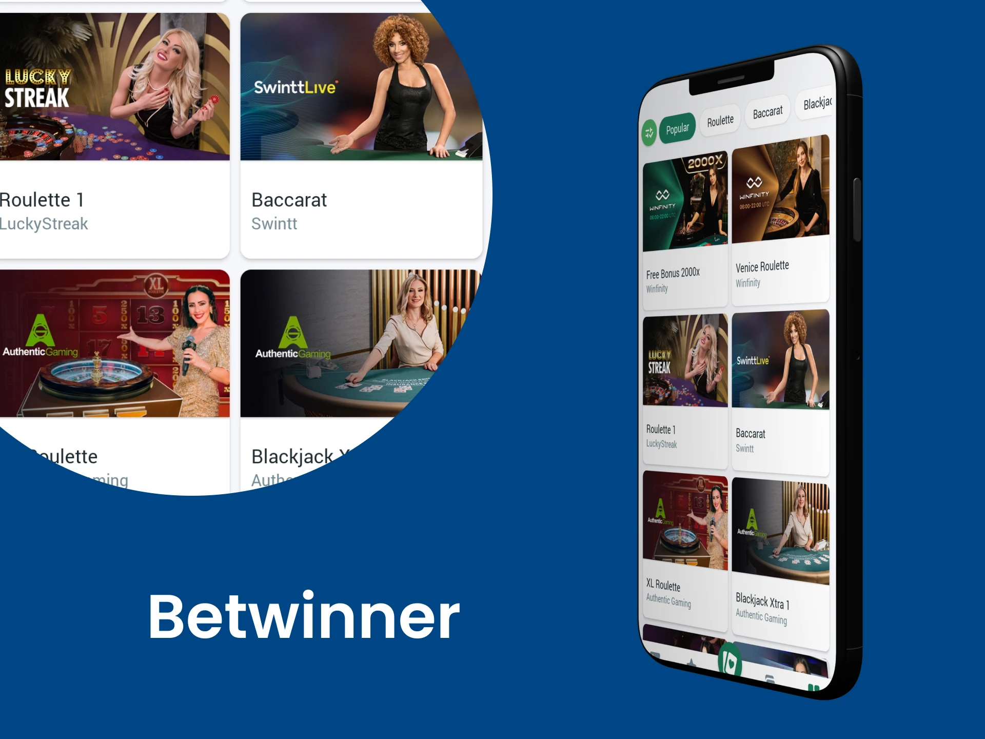 For casino games, choose Betwinner.