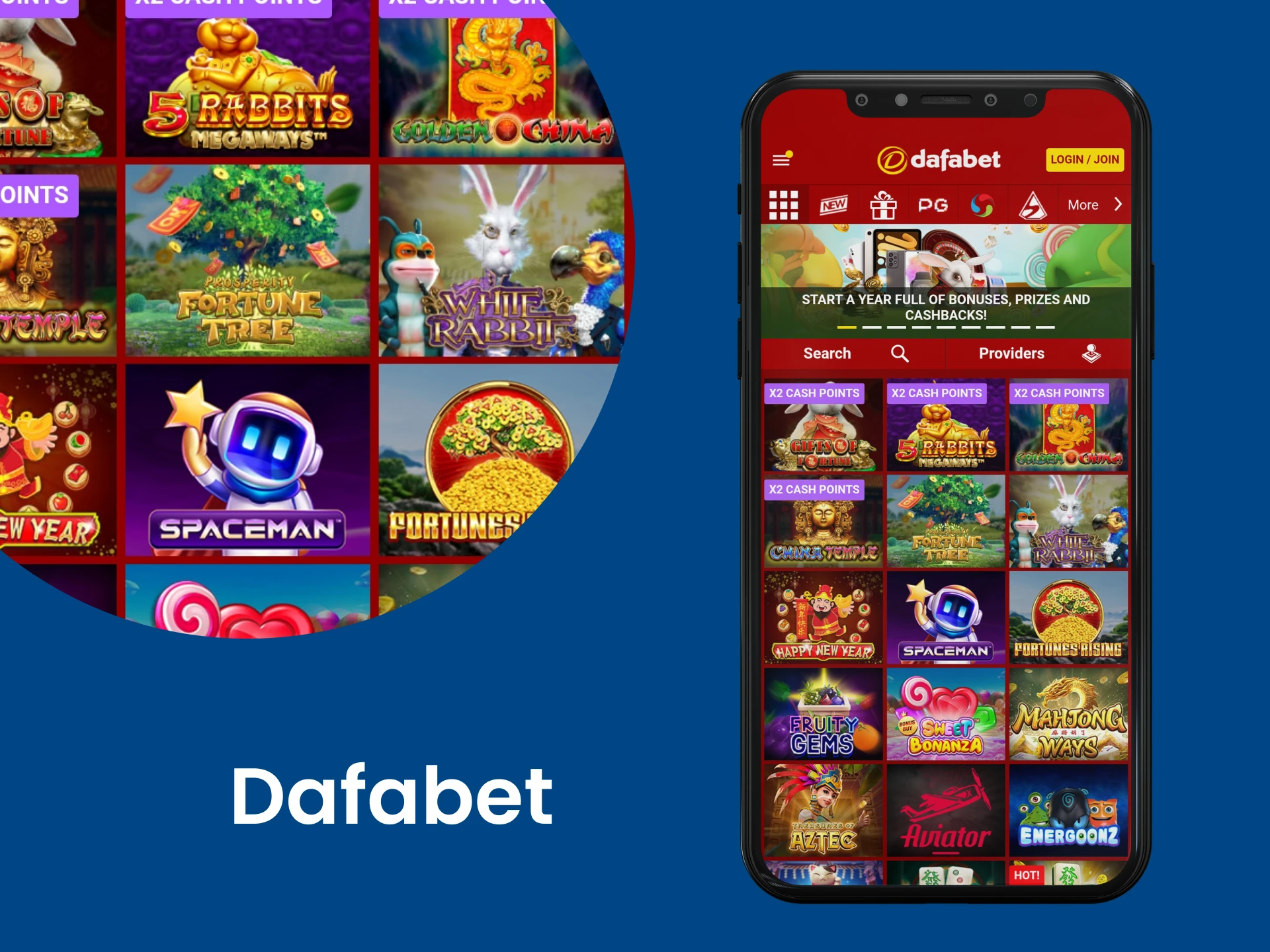 For casino games, choose Dafabet.