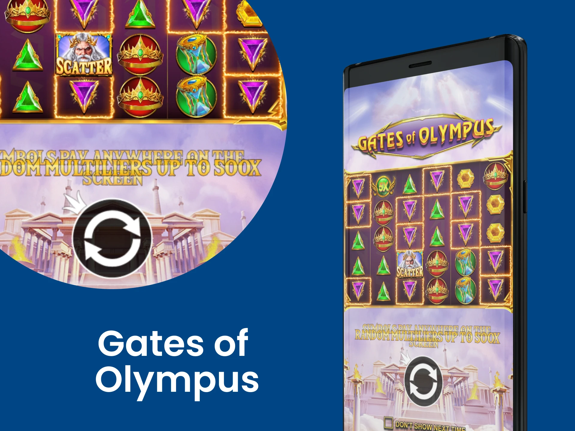 Play Gates of Olympus through the Android application.