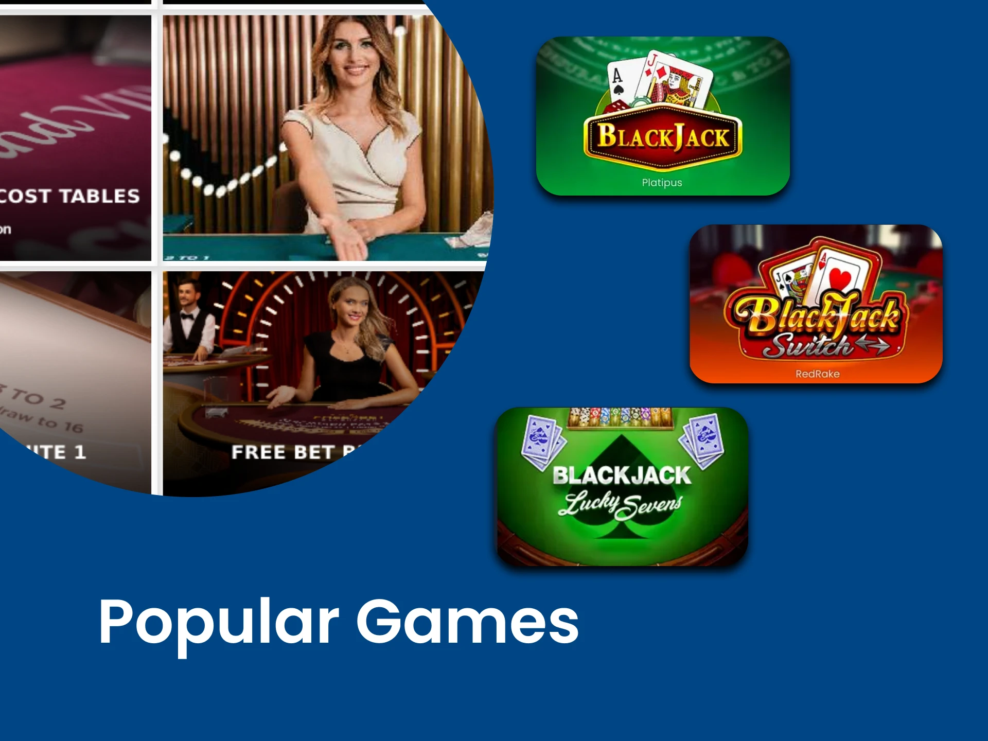 We will tell you about the most popular games in BlackJack.