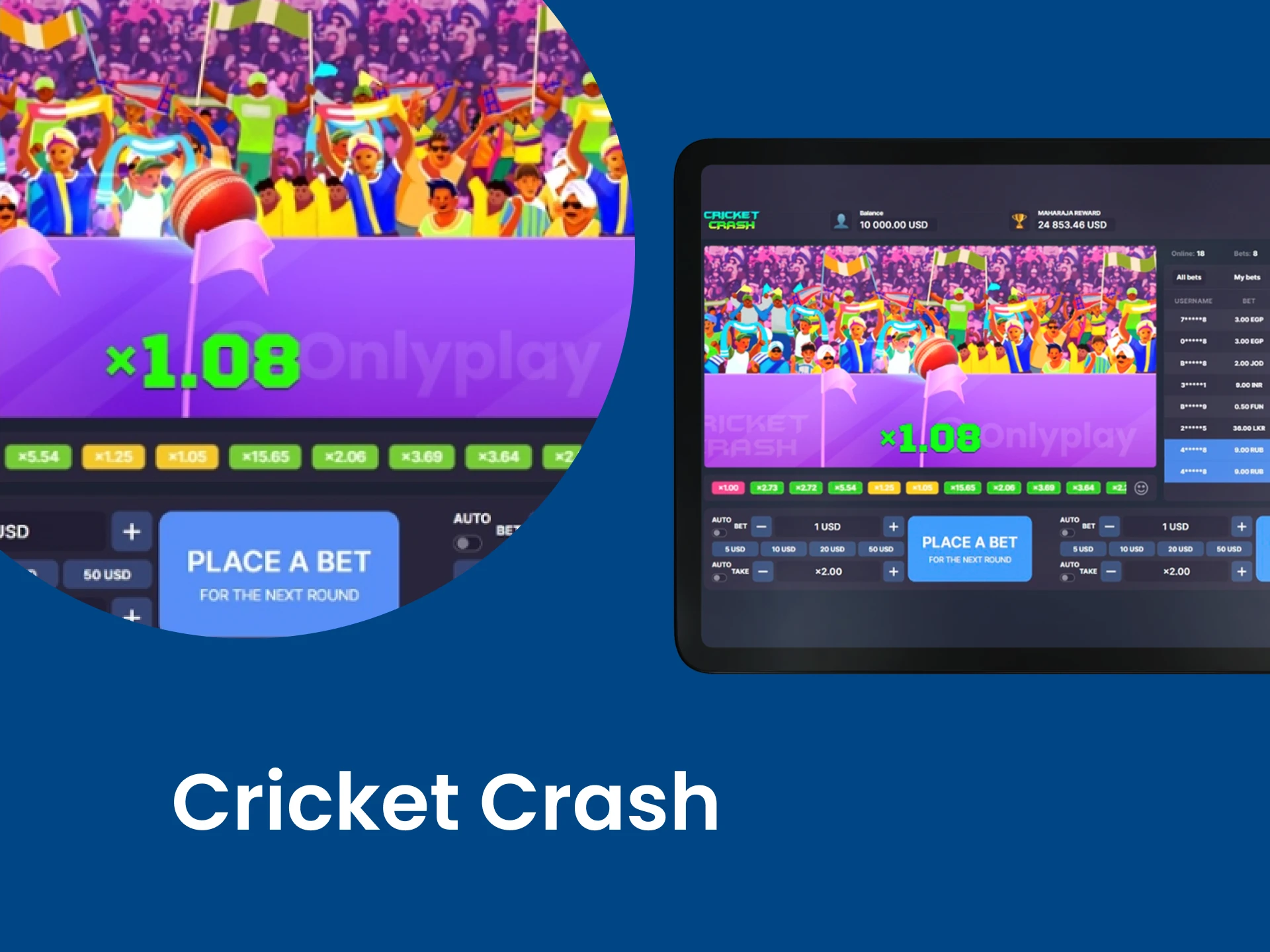For gaming on your iPad, choose Cricket Cash.