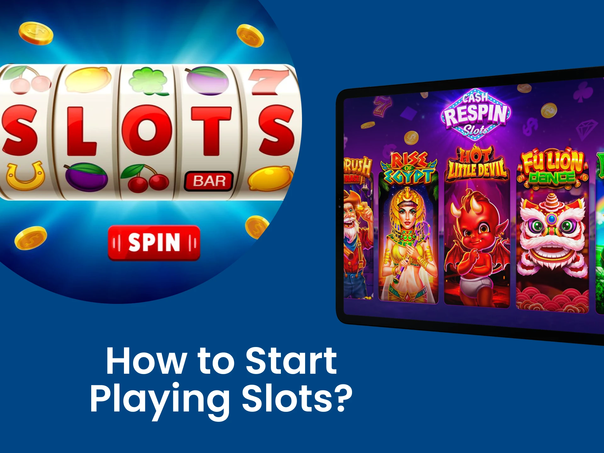 We will tell you how to start playing slots on your iPad.