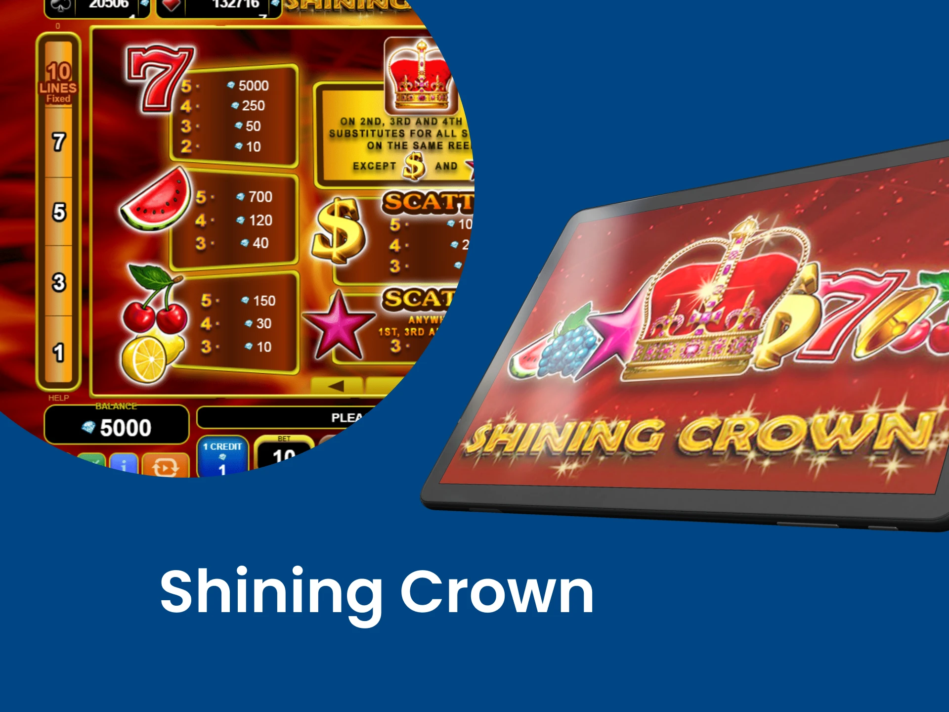 Try your hand at the Shining Crown game for iPad.