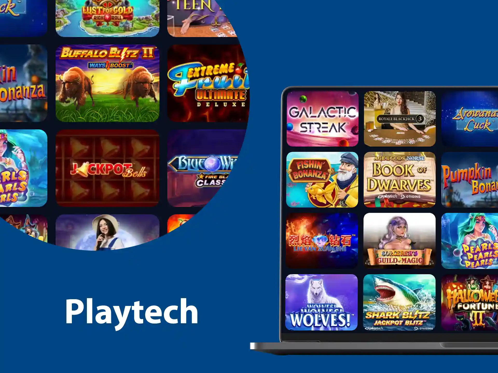 Playtech has built a huge collection of online slots and is one of the most famous gaming software developers.