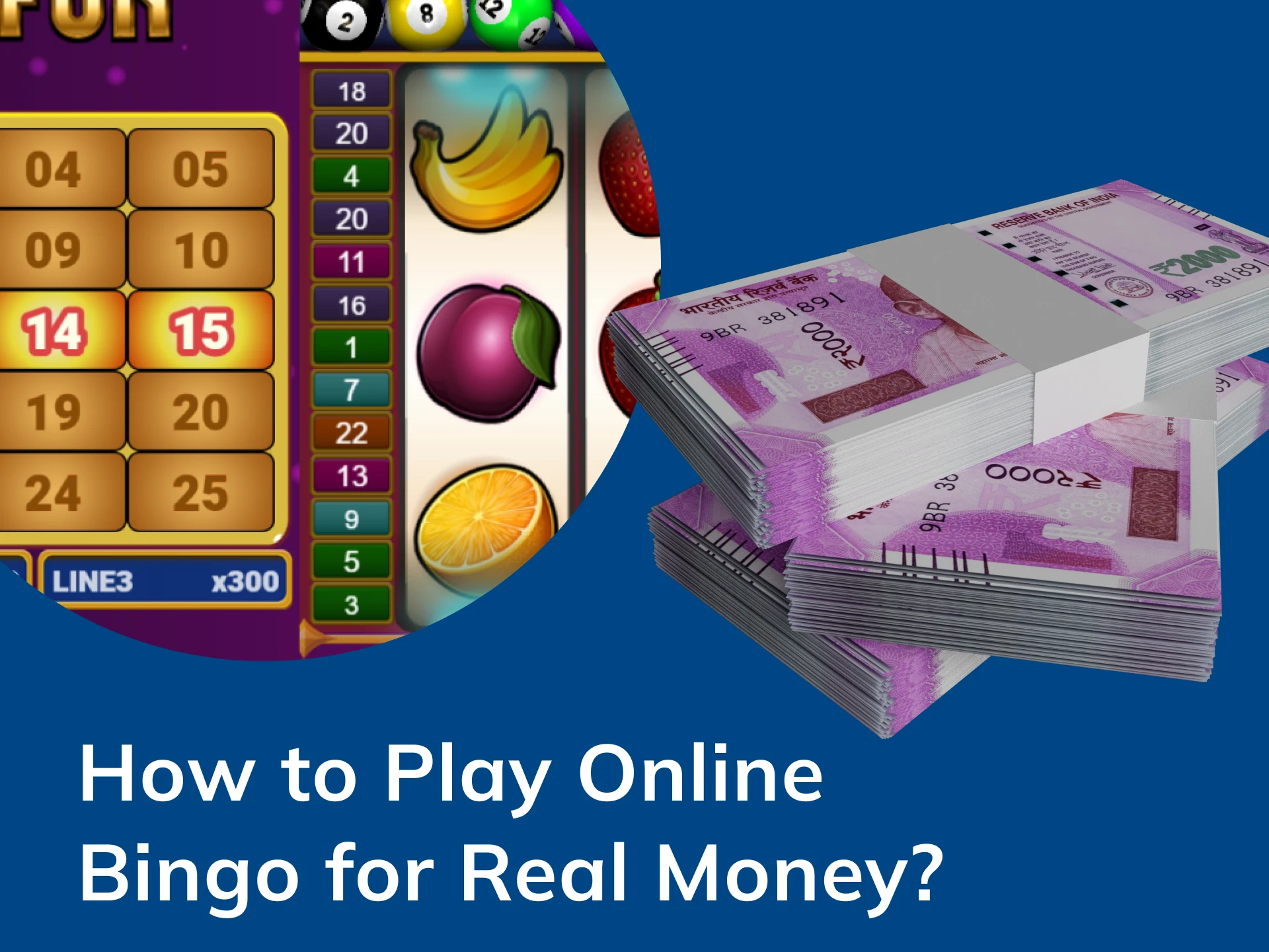 Play bingo for real money by following these steps.