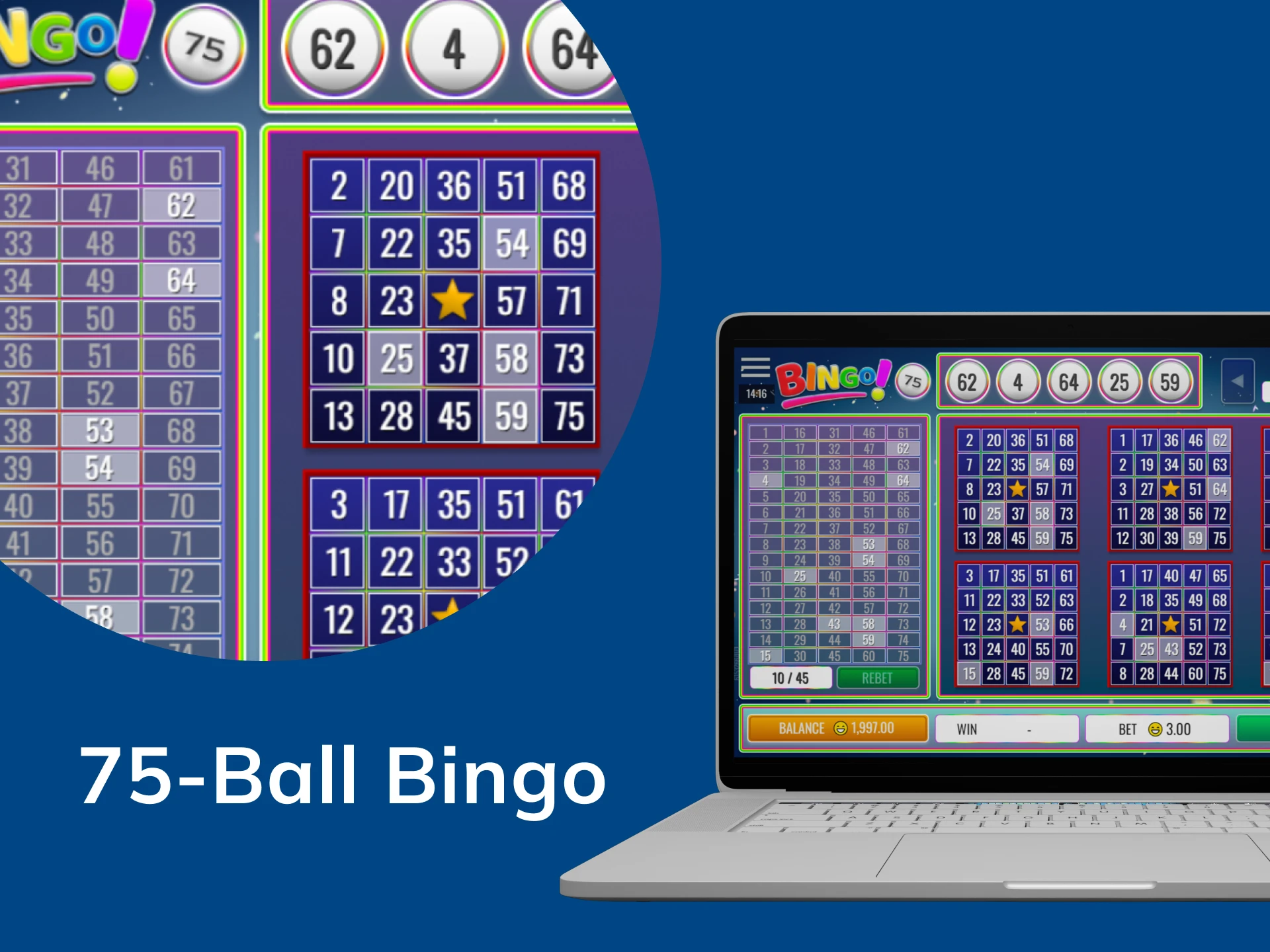 Try your hand at the 75-ball bingo.