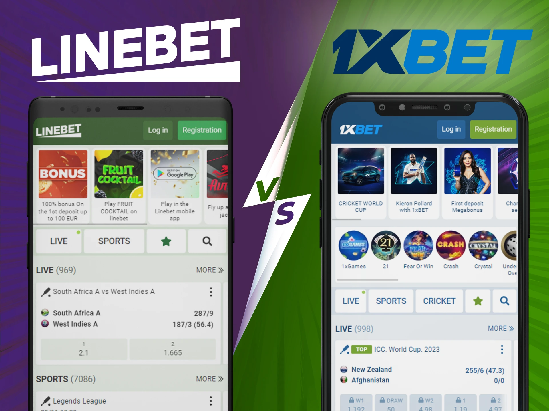 Try Linebet and 1xbet apps and choose your favorite.