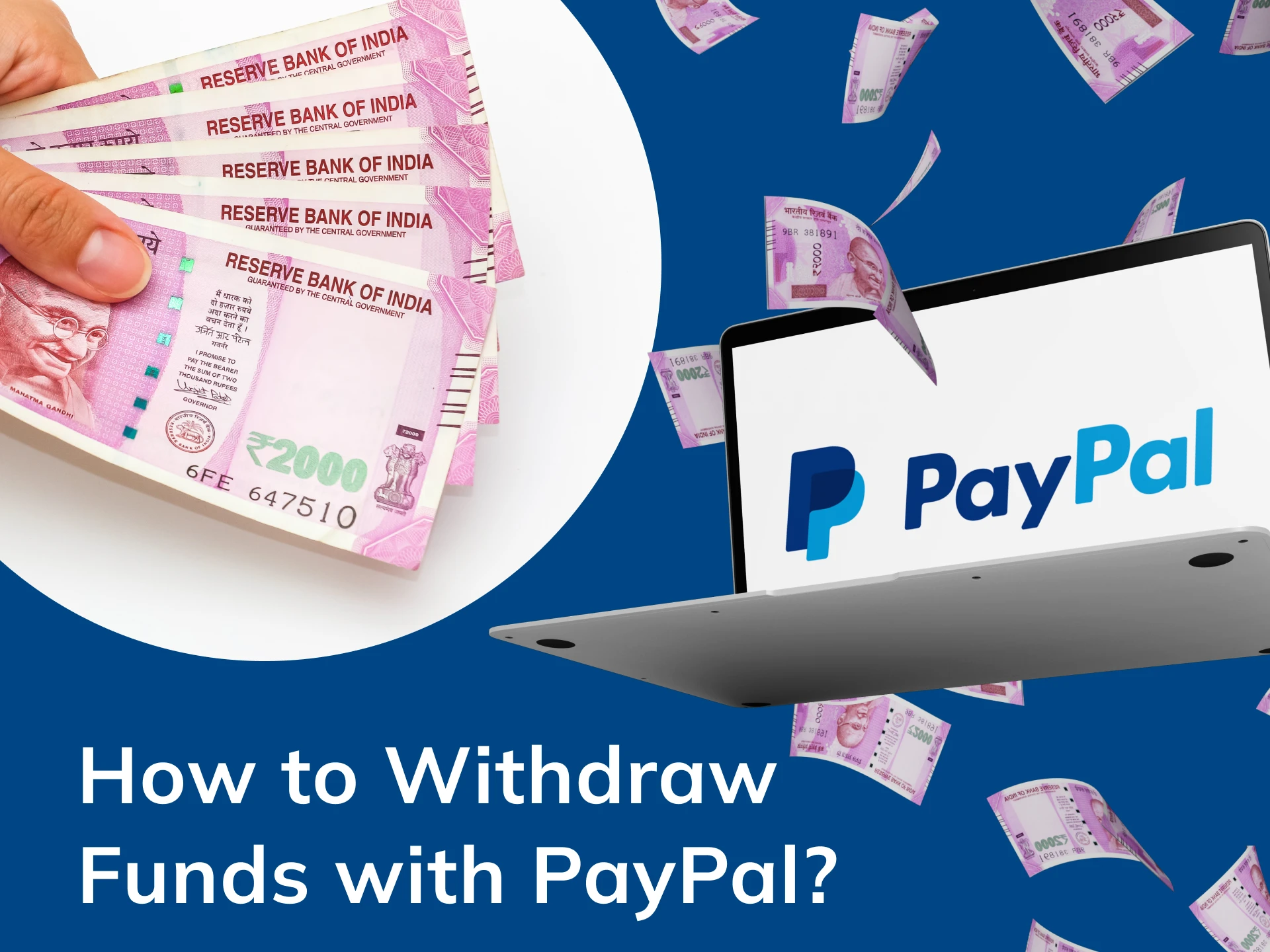 Withdraw your funds quickly and easily with PayPal.