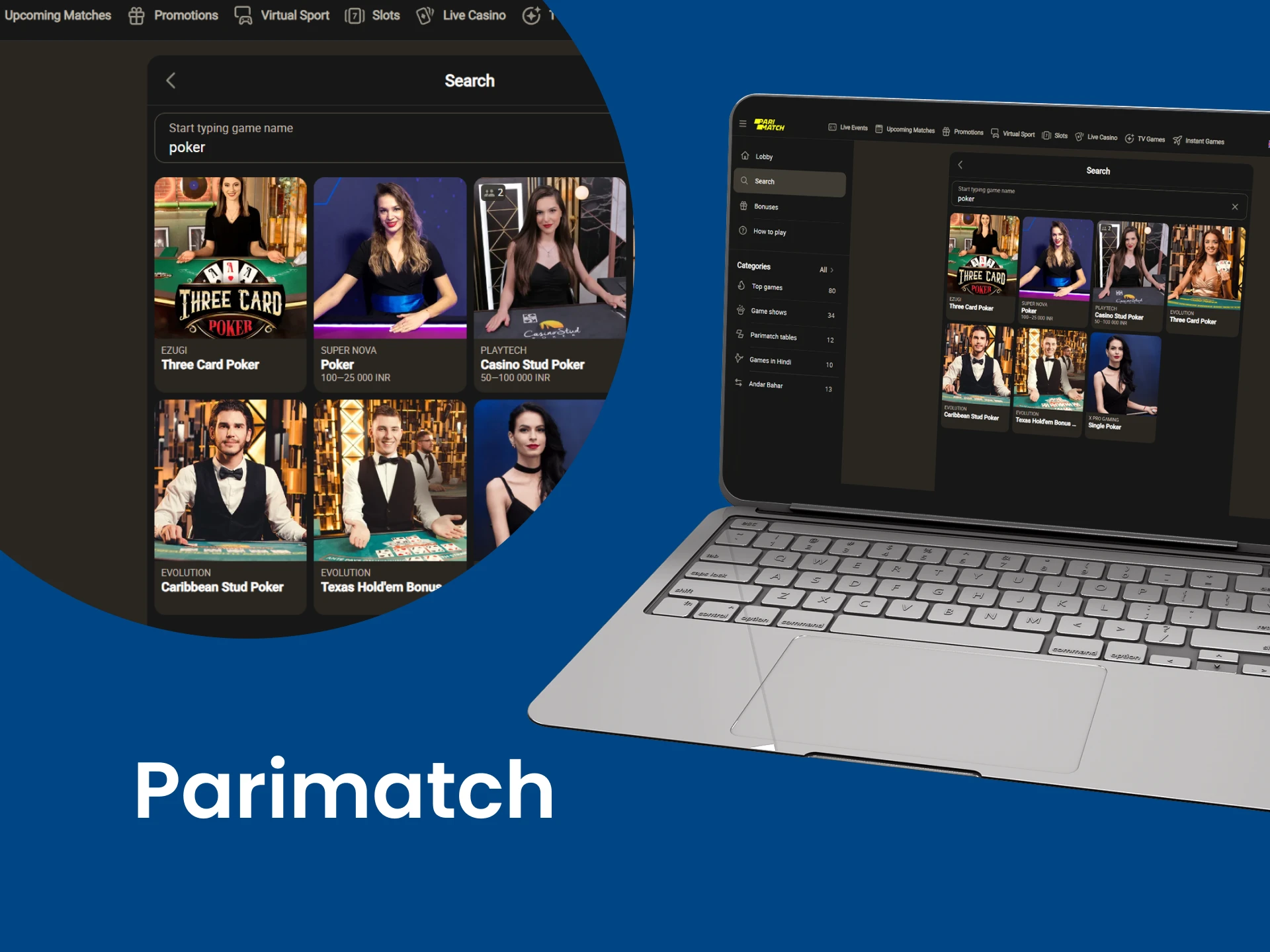 Play Video Poker on the Parimatch service.